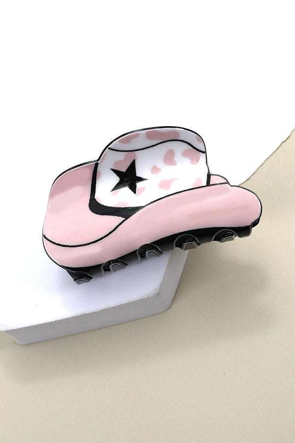 WESTERN COWGIRL BOOT HAIR CLAW CLIPS 40H569