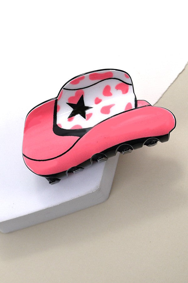 WESTERN COWGIRL BOOT HAIR CLAW CLIPS 40H569