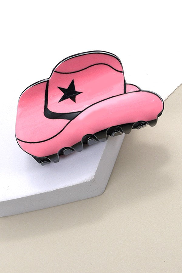 WESTERN COWGIRL BOOT HAIR CLAW CLIPS 40H569