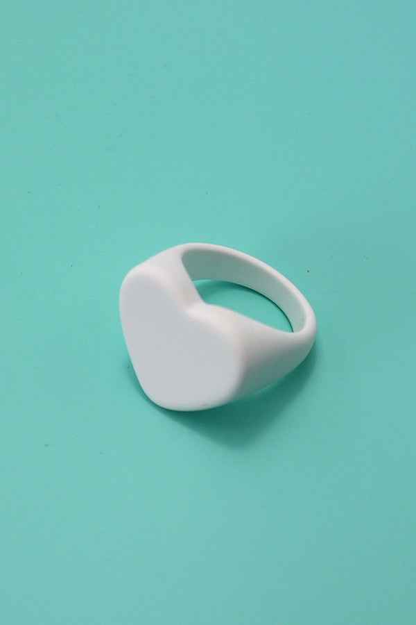 MATTE HEART RING | 10R3022402