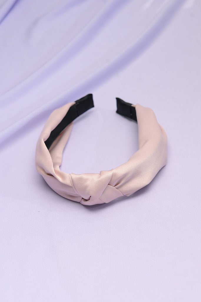 WIDE KNOTTED SATIN HEADBAND | 40HB121