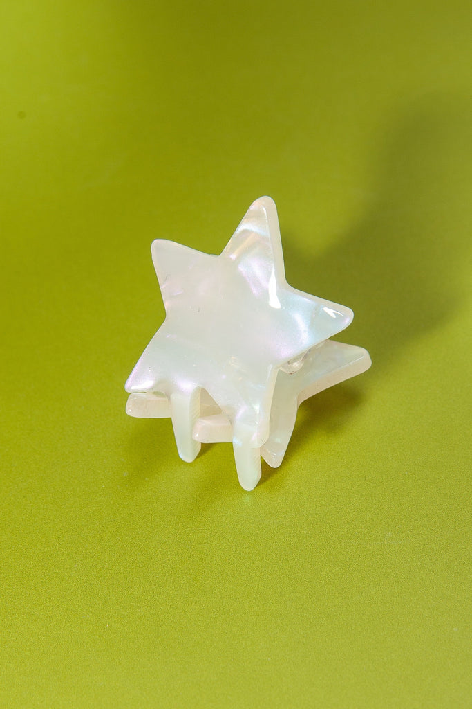MINI STAR CELLULOSE HAIR CLAW CLIP SET OF 5 | 40H580