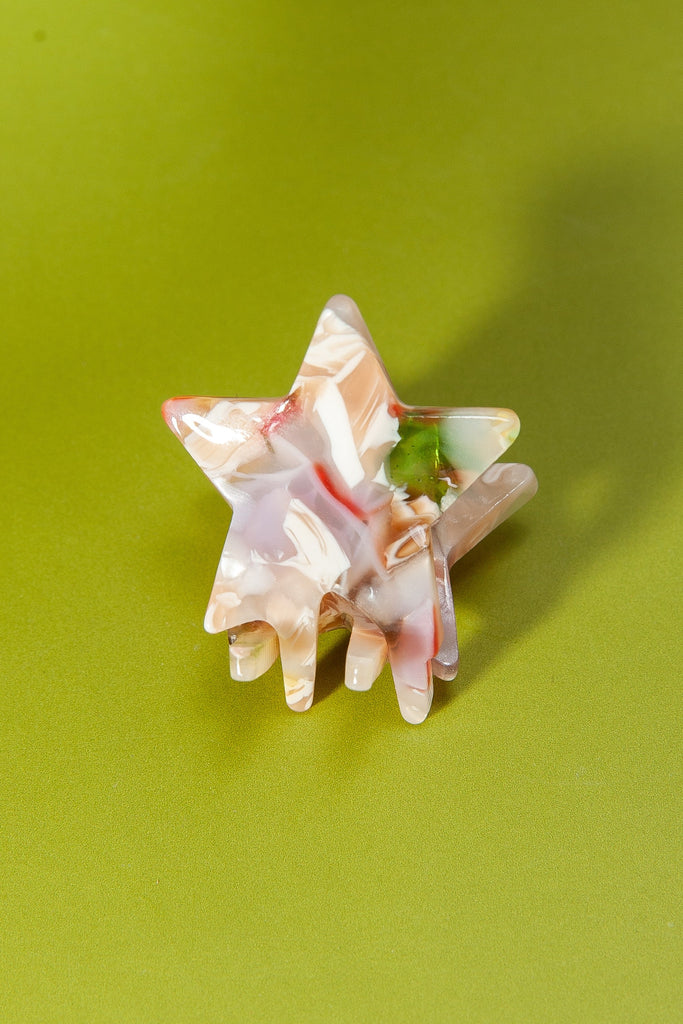 MINI STAR CELLULOSE HAIR CLAW CLIP SET OF 5 | 40H580