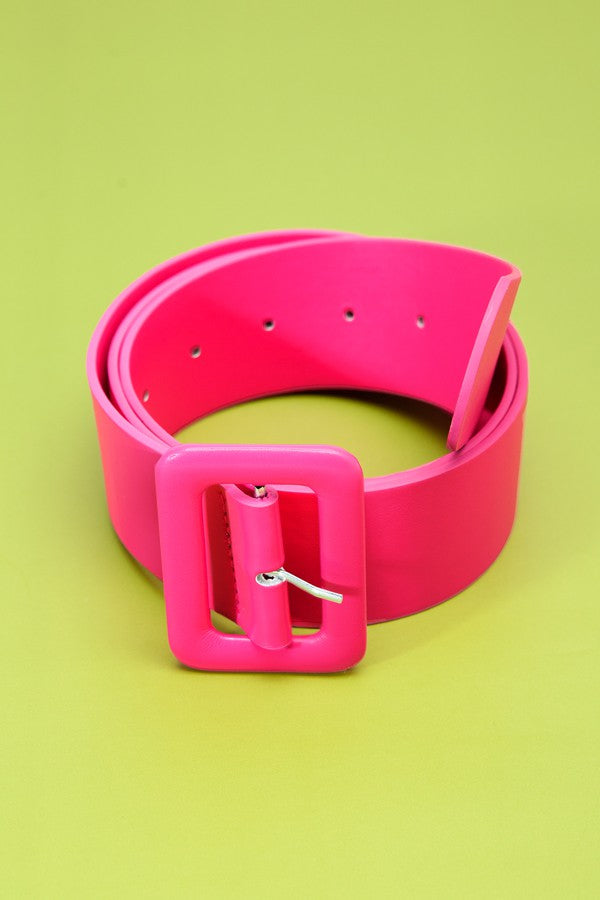 FASHION SQUARE BUCKLE LEATHER BELT | 40BT622