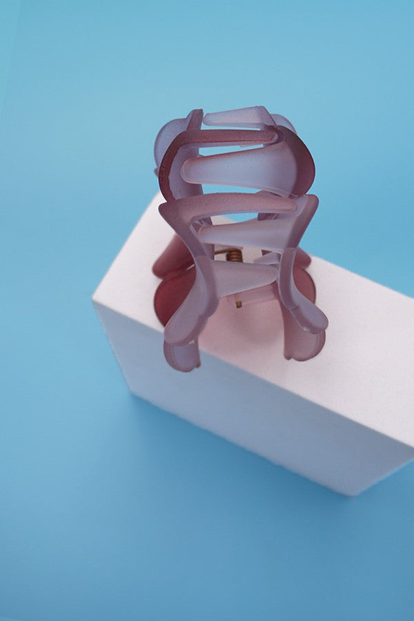 TRANSPARENT FLOWER HAIR CLAW CLIPS | 40H595