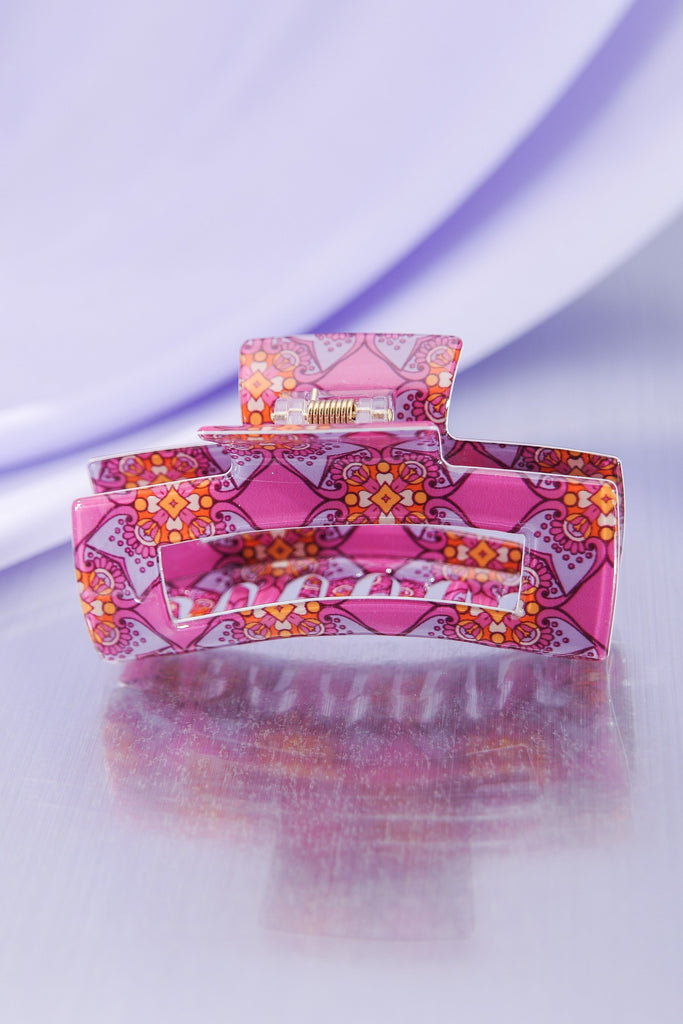 JUMBO RETRO FUN HAIR CLAW CLIPS | 40H606