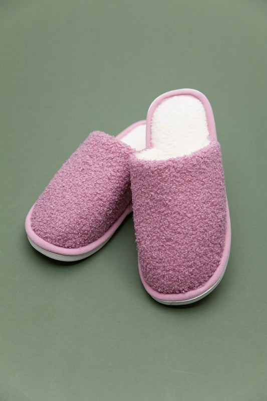 SOFT FUZZY SHERPA FLEECE SLIPPER | 90FWS23045