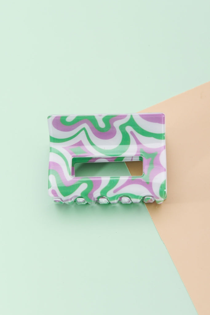 VINTAGE PRINT HAIR CLAW CLIPS | 40H607