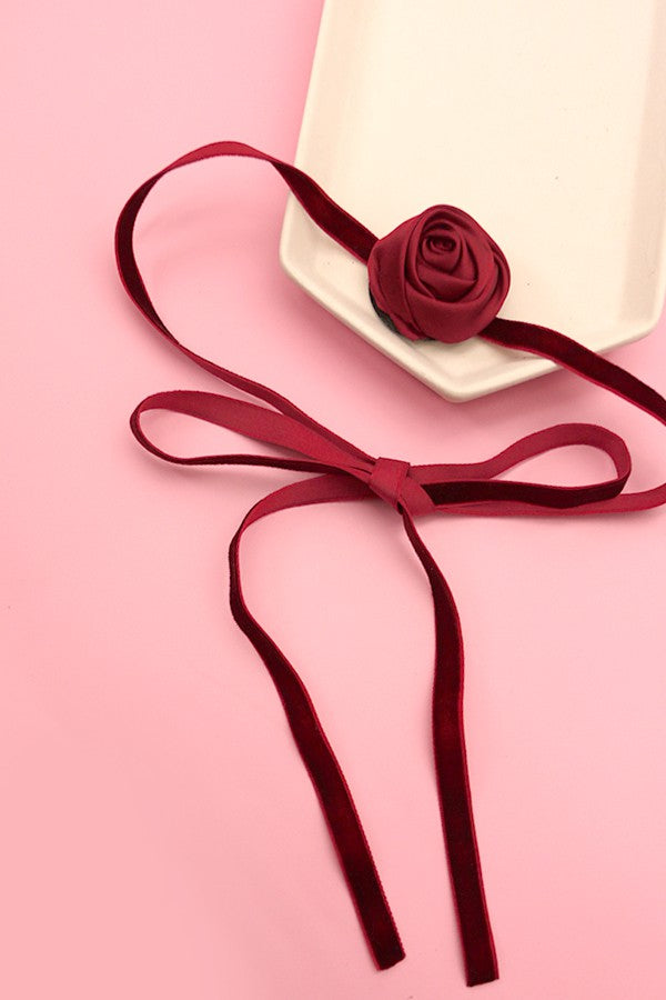 ROSETTE FLOWER WRAP NECKLACE | 40N303