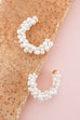 PEARL BEADED  HOOP EARRINGS | 10E3060163