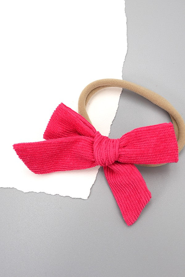 CORDUROY BOW HAIR TIES | 40S714