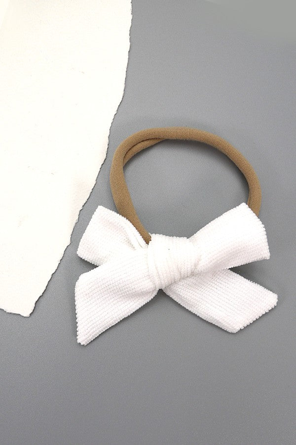 CORDUROY BOW HAIR TIES | 40S714