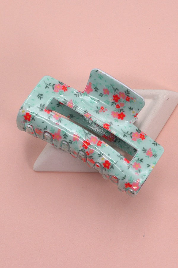JUMBO PREMIUM FLORAL HAIR CLAW CLIPS | 40H631