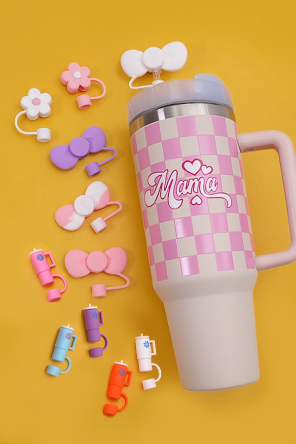 40oz SILICONE TUMBLER STYLE STRAW COVER CAP | 40BT1921