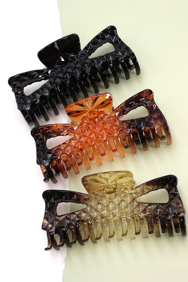EXTRA LARGE OMBRE TORT CRYSTAL HAIR CLAW CLIPS | 40H639