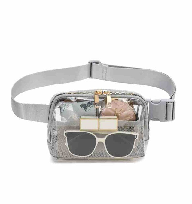 CLEAR CROSS BODY SLING MESSENGER FANNY PACK | 40P516