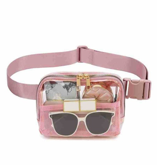 CLEAR CROSS BODY SLING MESSENGER FANNY PACK | 40P516