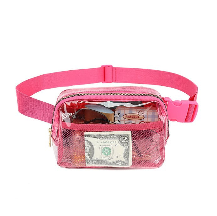 CLEAR CROSS BODY SLING MESSENGER FANNY PACK | 40P516