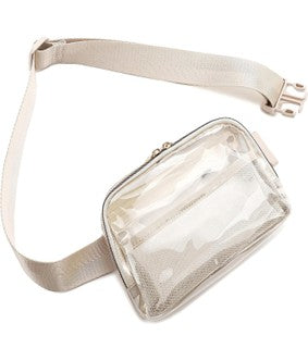 CLEAR CROSS BODY SLING MESSENGER FANNY PACK | 40P516