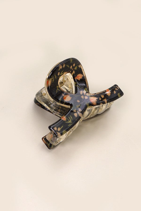 NATURE FLOWER ELEGANT ACRYLIC HAIR CLAW CLIPS | 40H679