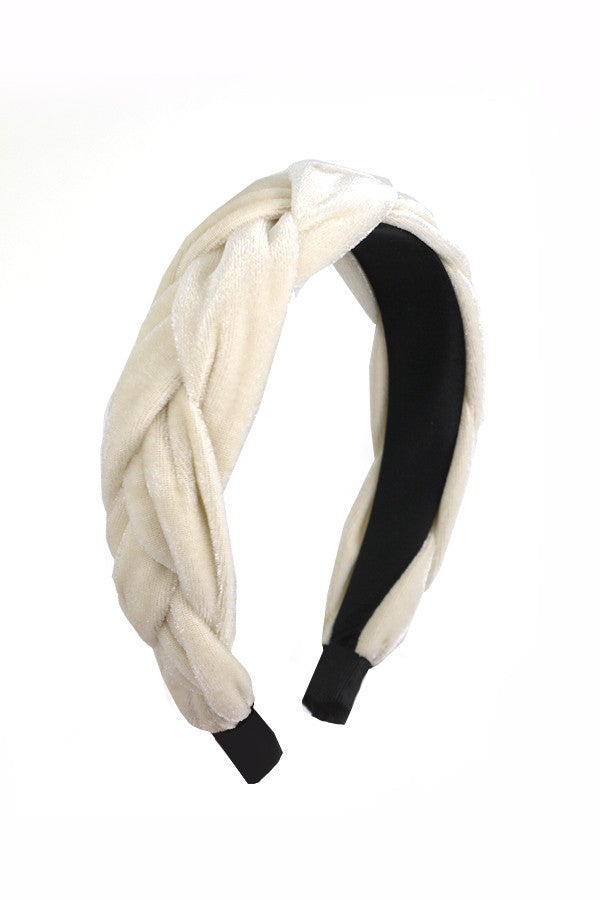 CLASSIC BRAIDED VELVET HEADBAND | 40HB139
