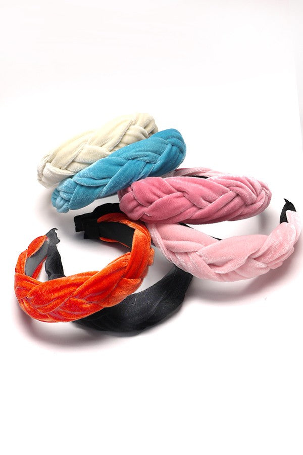 CLASSIC BRAIDED VELVET HEADBAND | 40HB139