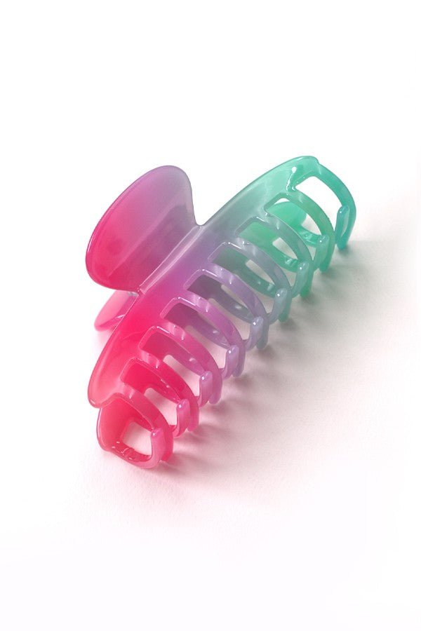 JUMBO SHINY OMBRE HAIR CLAW CLIPS | 40H689