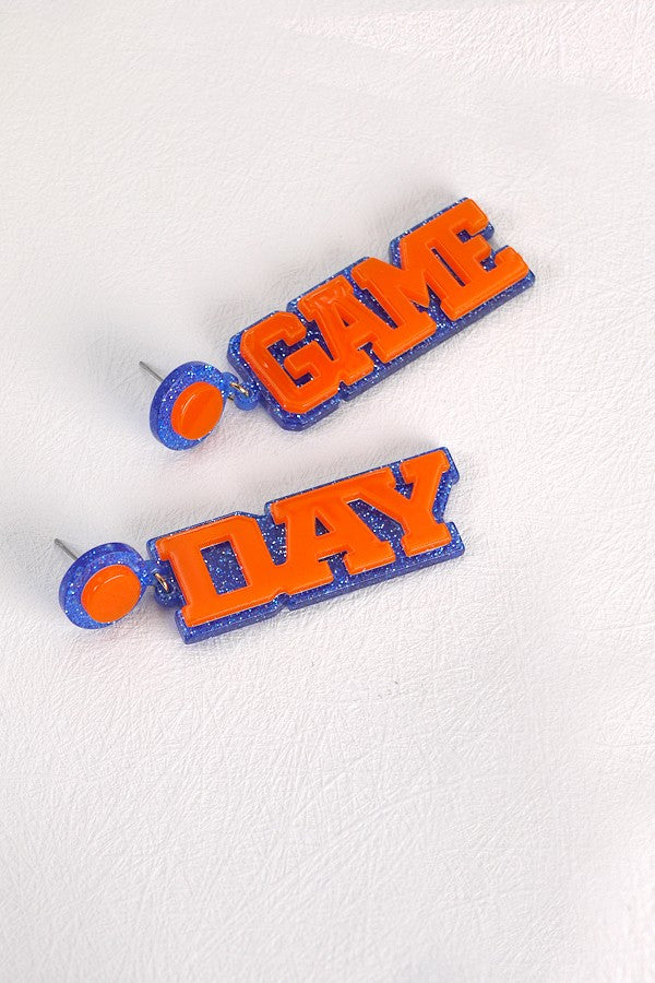 SPARKLING GLITTER GAME DAY EARRINGS | 80E1946