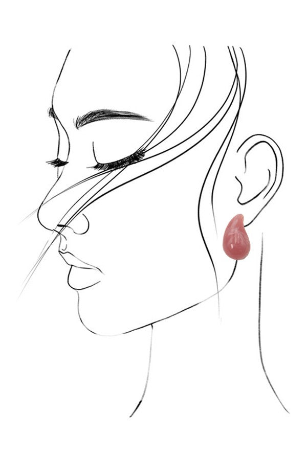 TIMELESS ACRYLIC LIGHTWEIGHT TEARDROP EARRINGS | 31E03794