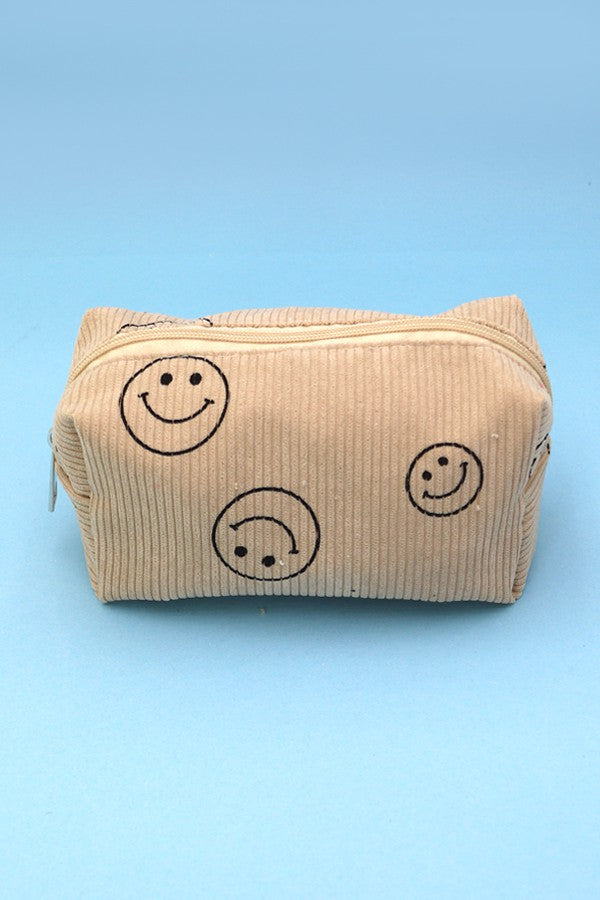 SMILEY MAKEUP POUCH BAG | 40P521