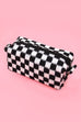 CHECKER MAKEUP POUCH BAG | 40P522