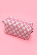CHECKER MAKEUP POUCH BAG | 40P522