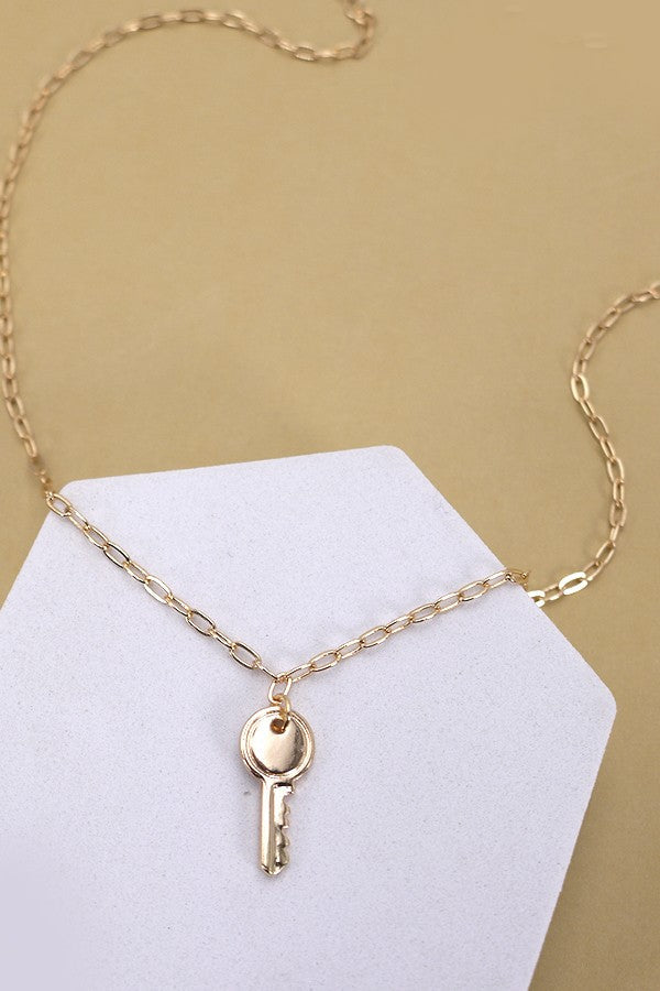 MINI KEY LINK CHAIN NECKLACE | 31N23271