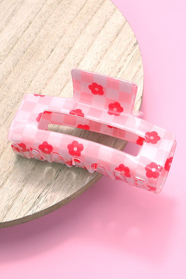 DAISY CHECKER HAIR CLAW CLIPS | 40H727
