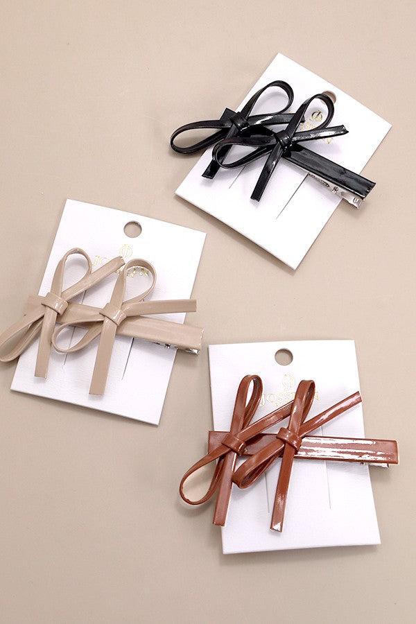DOUBLE BOW HAIR PIN | 40H730
