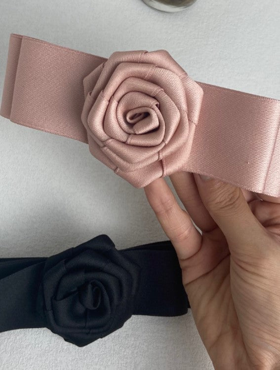 BOW FLOWER FLORAL HAIR PIN | 40H752