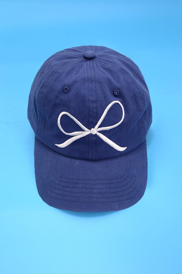 BOW RIBBON BASEBALL HAT CAP | 40HW720