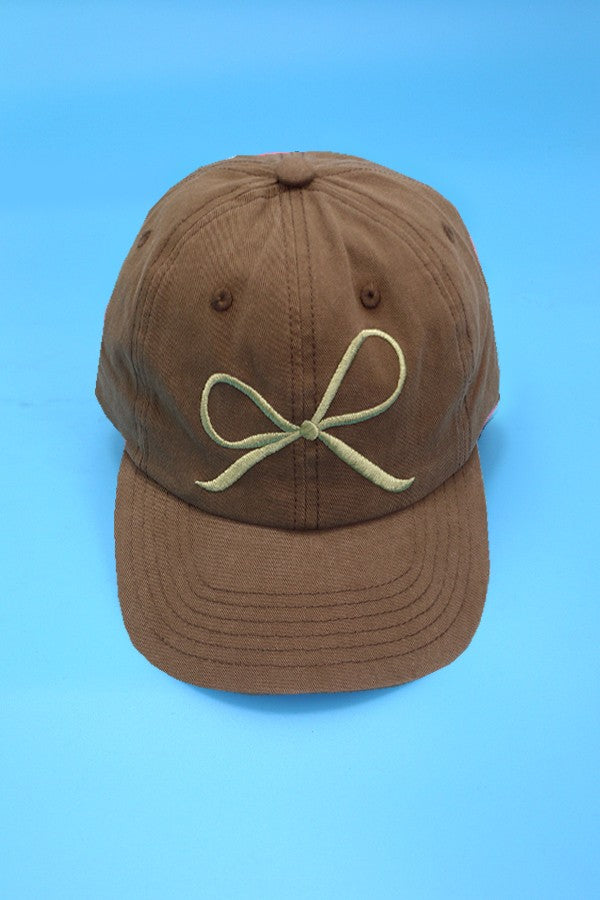 BOW RIBBON BASEBALL HAT CAP | 40HW720
