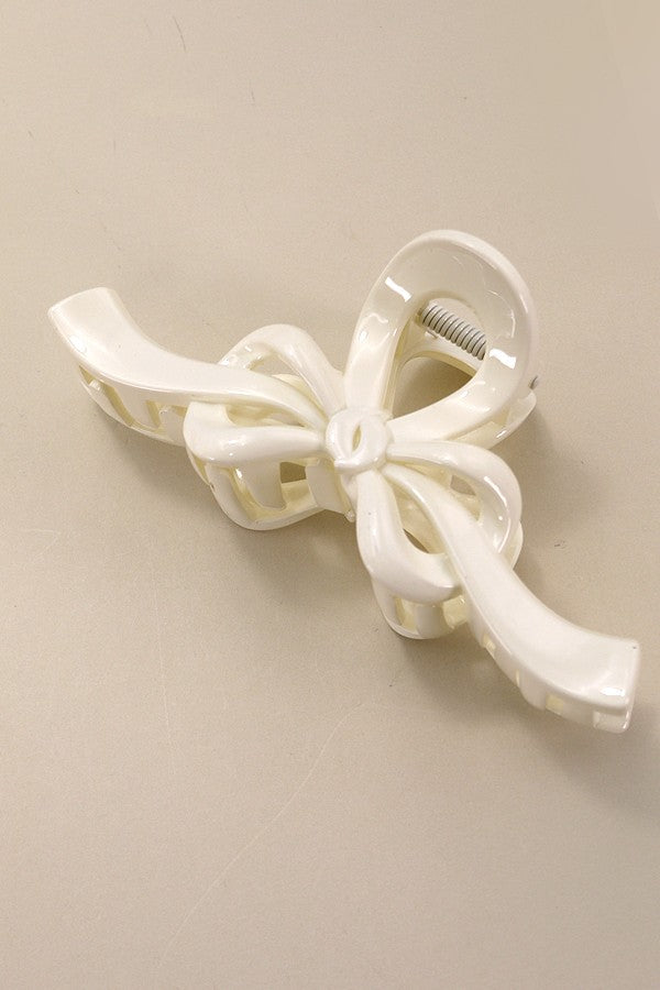 LARGE OMBRE BOW RIBBON HAIR CLAW CLIP | 40H768