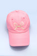 BOW RIBBON BASEBALL HAT CAP | 40HW721