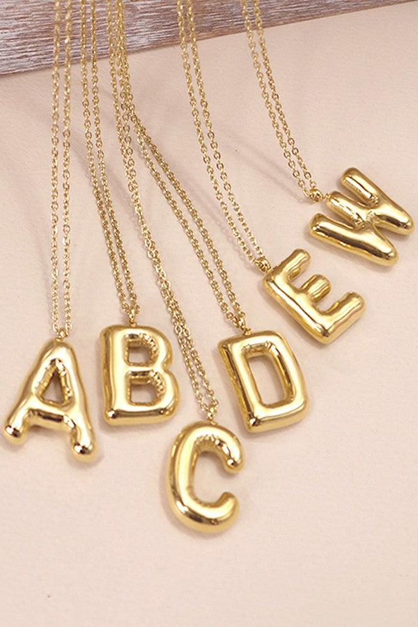18K STAINLESS STEEL TARNISH FREE INITIAL NECKLACE | 80N650