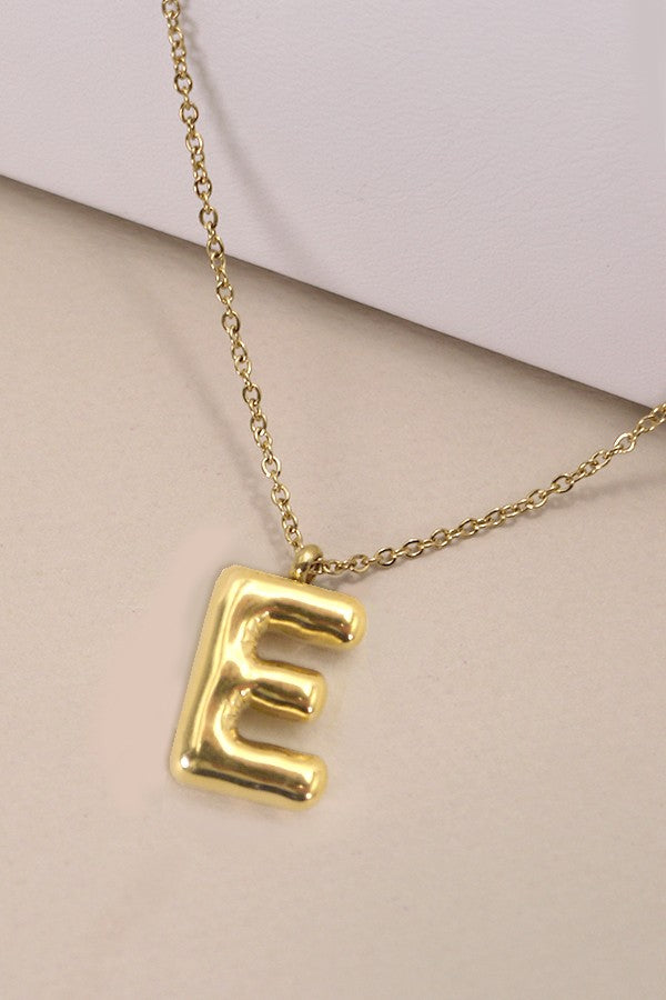 18K STAINLESS STEEL TARNISH FREE INITIAL NECKLACE | 80N650