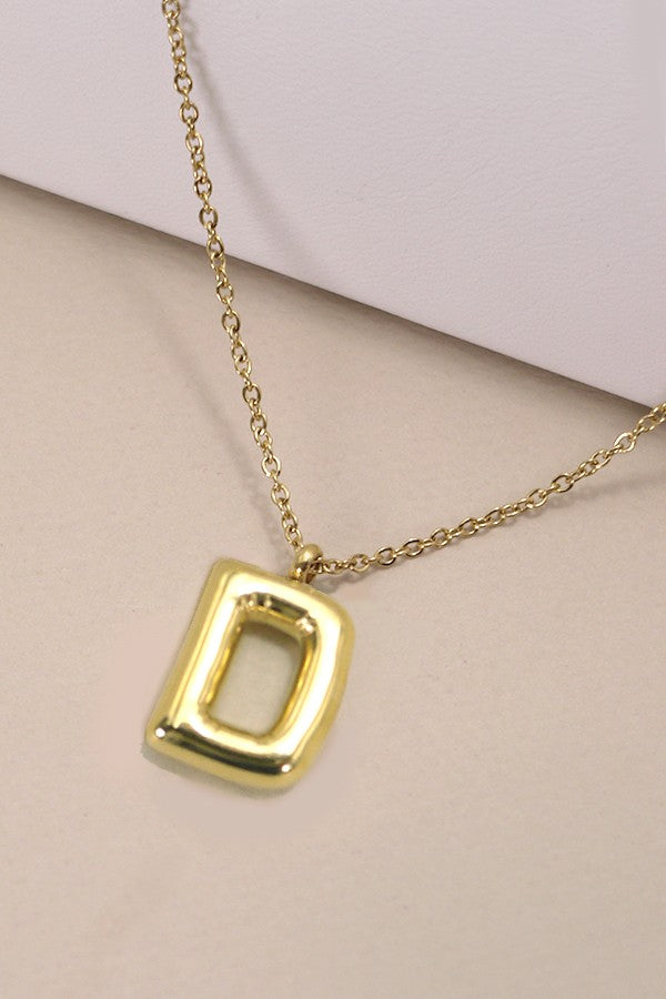 18K STAINLESS STEEL TARNISH FREE INITIAL NECKLACE | 80N650
