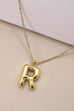 18K STAINLESS STEEL TARNISH FREE  INITIAL NECKLACE | 80N650