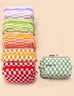 CHECKER MAKEUP POUCH BAG | 40P522