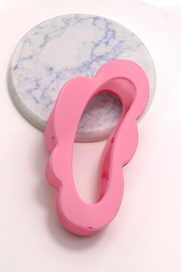 JUMBO MATTE CLOUD OPEN HAIR CLAW CLIPS | 40H786