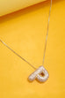 INITIAL PAVE RHINESTONE BUBBLE BALLOON NECKLACE | 80N751