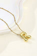 STAINLESS STEEL BALLOON BUBBLE INITITAL NECKLACE | 40NK316