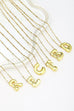STAINLESS STEEL BALLOON BUBBLE INITITAL NECKLACE | 40NK316
