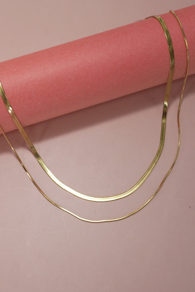 STAINLESS STEEL TARNISH FREE MULTI LAYER NECKLACE | 40NK315